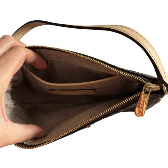 Michael Kors Small Brown Pouchette - Picture 4 of 4